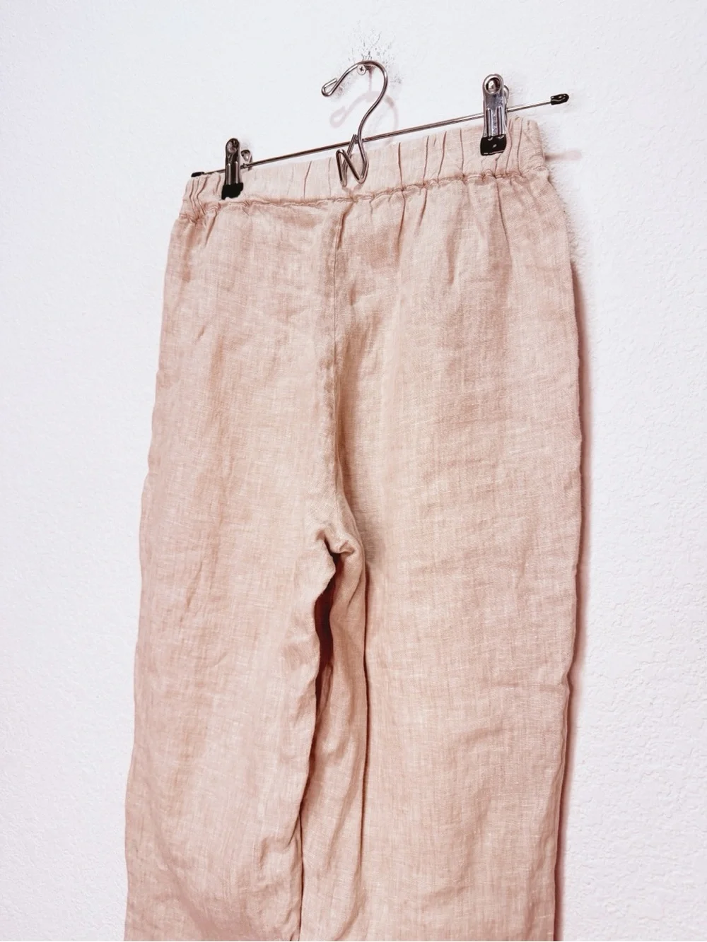 Quince 100% European Linen Tapered Ankle Pants in Flax XS